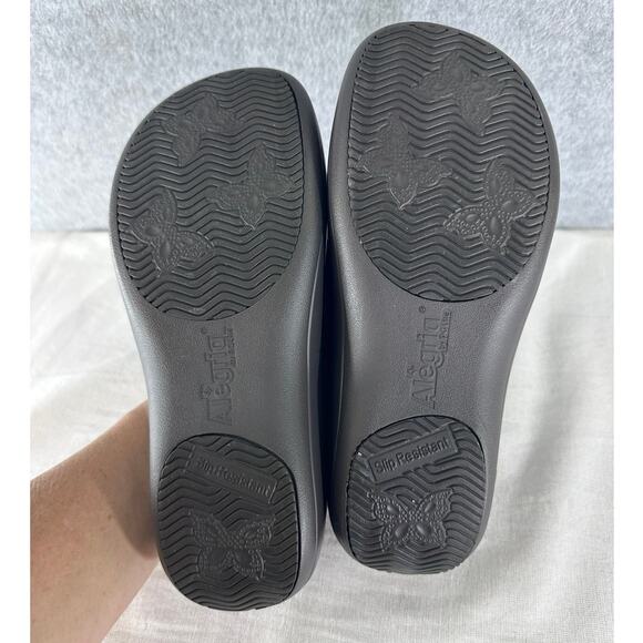 Alegria Women's sz 34 (US 4.5) Keli PRO Choco Emboss Paisley Clogs Nursing Shoes - Picture 8 of 9